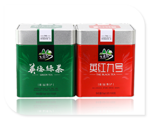 长方形马口铁茶叶盒